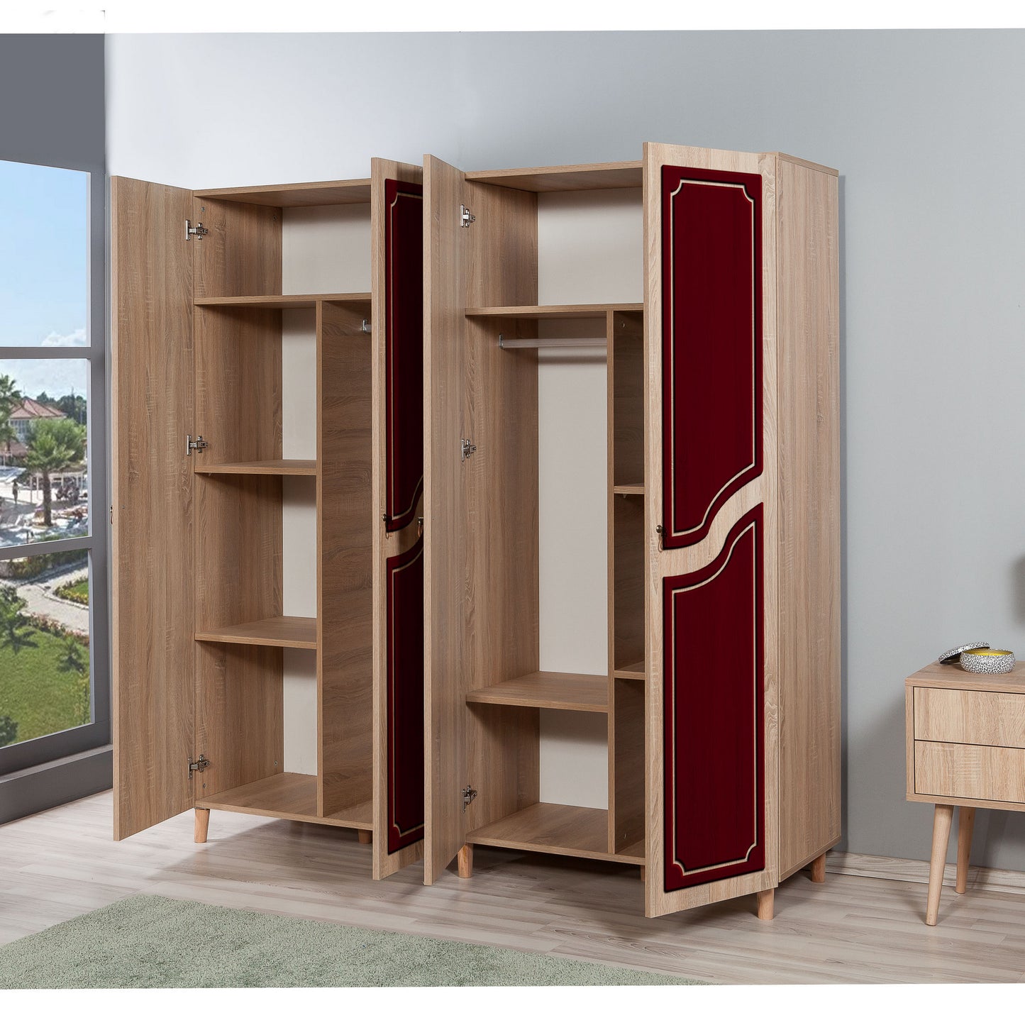 Ντουλάπα 180x192x52 εκ Sonoma Oak 863SPH4227