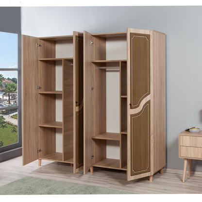 Ντουλάπα 180x192x52 εκ Sonoma Oak 863SPH4228