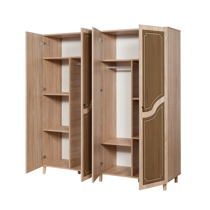 Ντουλάπα 180x192x52 εκ Sonoma Oak 863SPH4228