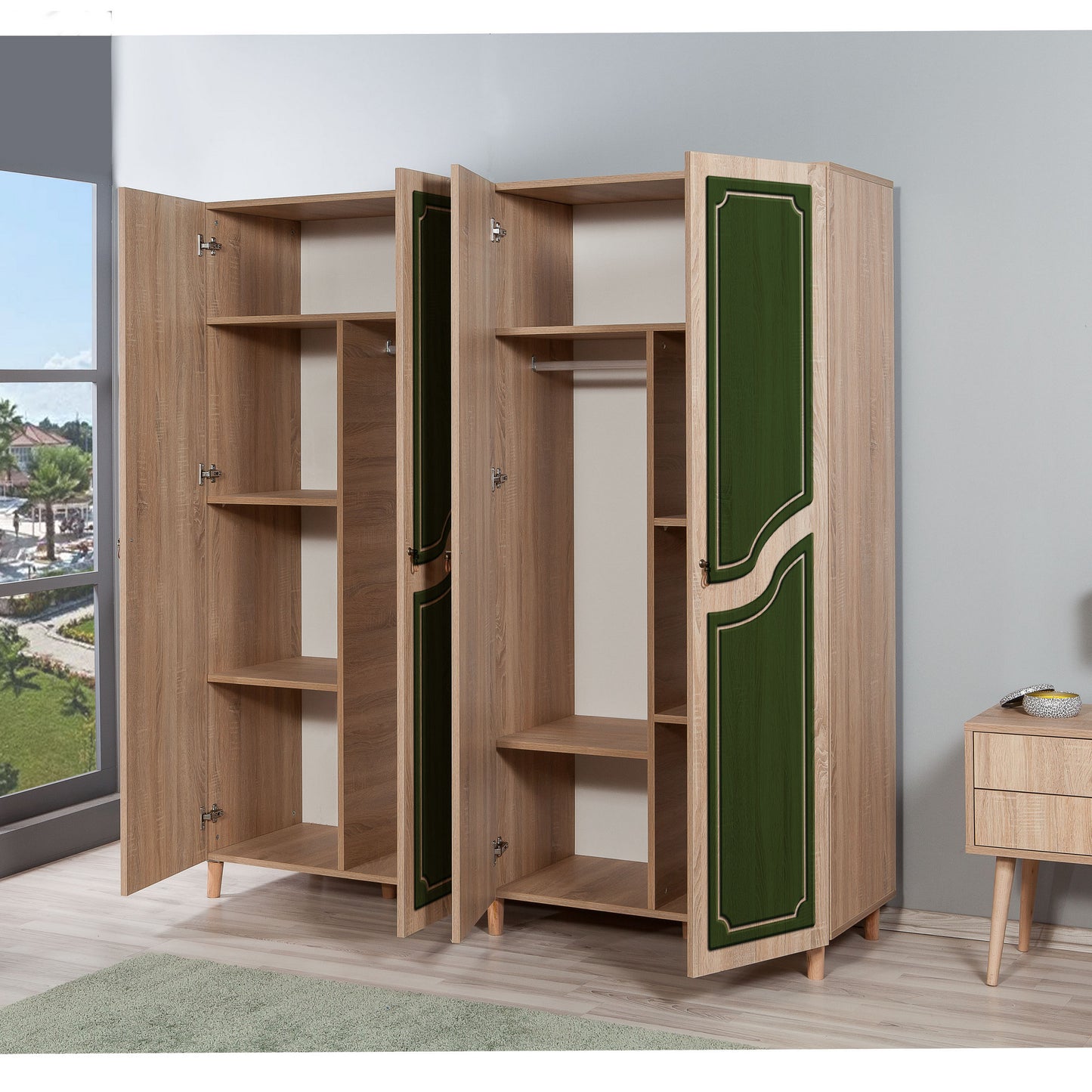 Ντουλάπα 180x192x52 εκ Sonoma Oak 863SPH4229