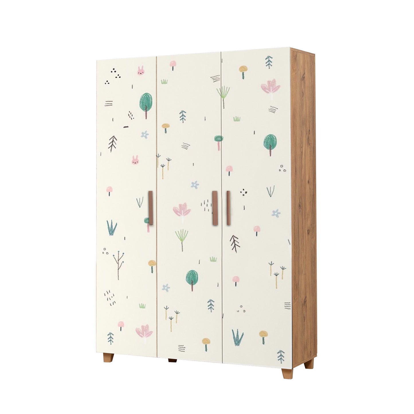 Ντουλάπα 120x189x48 εκ Atlantic Pine White 863SPH4236