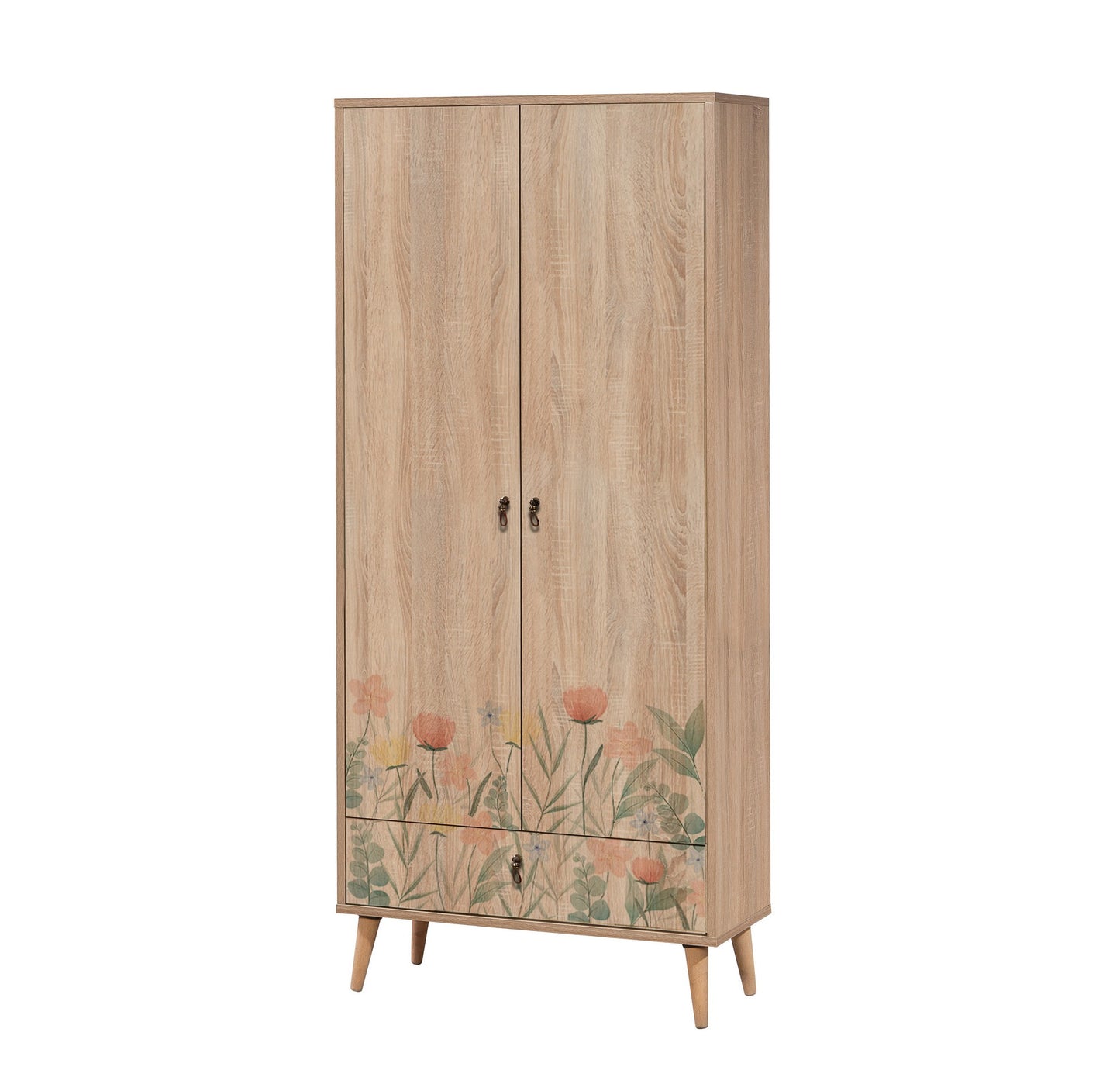 Ντουλάπα 80x190x45 εκ Multicolor 863SPH4247