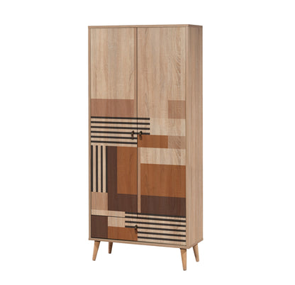 Ντουλάπα 80x190x45 εκ Multicolor 863SPH4249