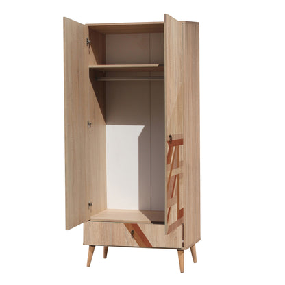 Ντουλάπα 80x190x45 εκ Multicolor 863SPH4252