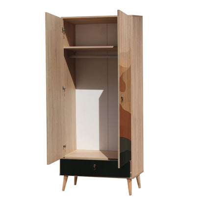 Ντουλάπα 80x190x45 εκ Multicolor 863SPH4259