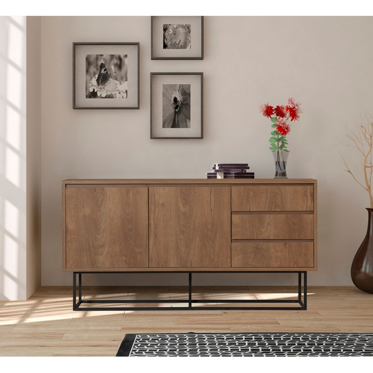 Μπουφές Καρυδί
Μαύρο 140x36x72cm | 863SPH5117