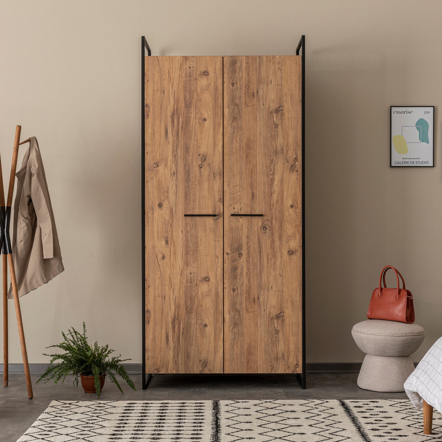 Ντουλάπα 104x225x52 εκ Πεύκο Atlantic 863SPH5409