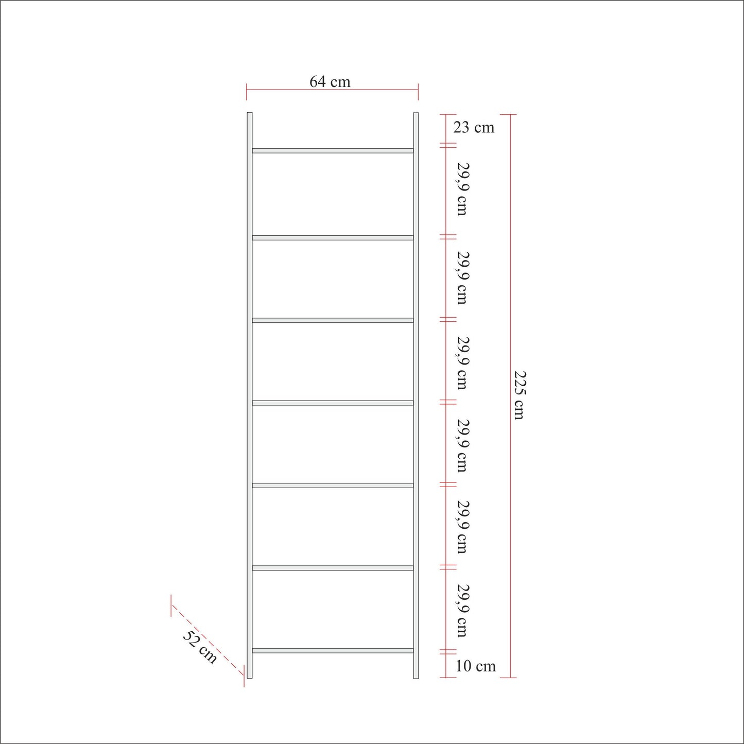 Ντουλάπα 64x225x52 εκ Πεύκο Atlantic 863SPH5420