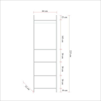 Ντουλάπα 104x225x52 εκ Πεύκο Atlantic 863SPH5448