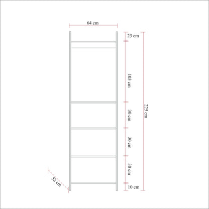 Ντουλάπα 64x225x52 εκ Πεύκο Atlantic 863SPH5463