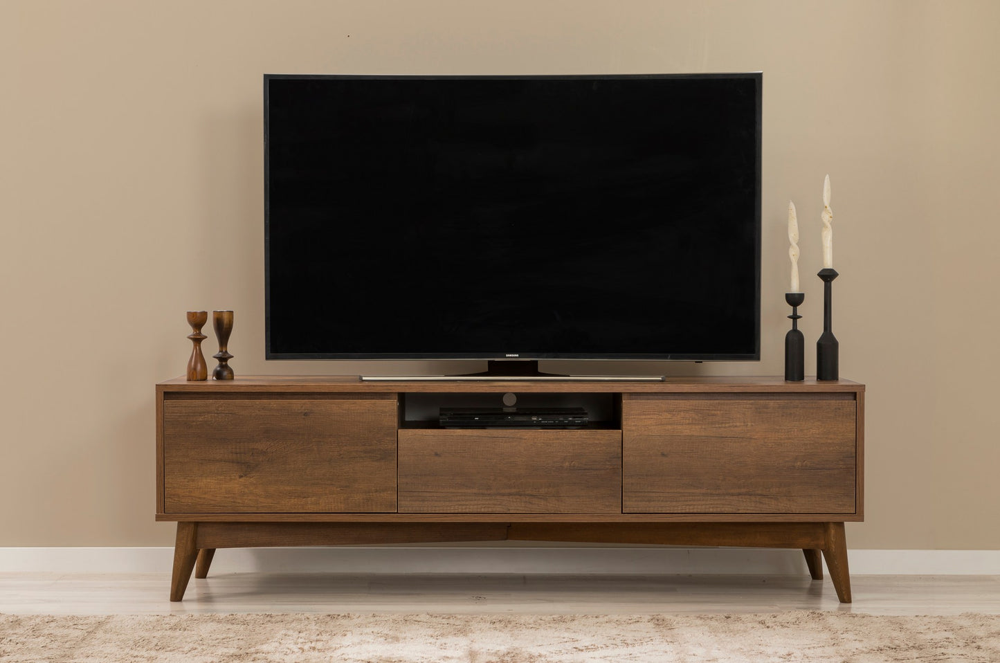 Έπιπλο Τηλεόρασης TV Βάση Σύνθεση Καρυδί | 869VEL1523