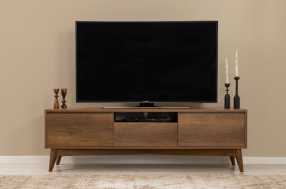 Έπιπλο Τηλεόρασης TV Βάση Σύνθεση Καρυδί | 869VEL1523
