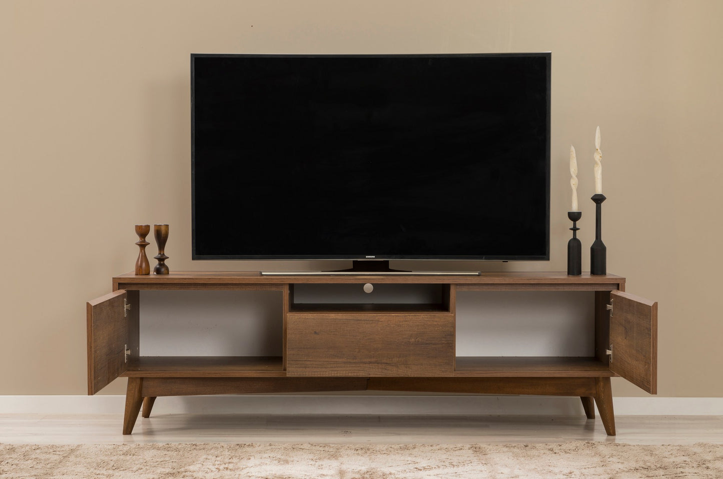 Έπιπλο Τηλεόρασης TV Βάση Σύνθεση Καρυδί | 869VEL1523