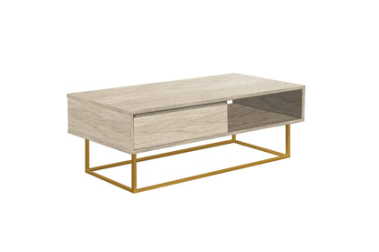 Τραπεζάκι Σαλονιού Travertine 120 x 60 x 43 εκ GR869VEL2528