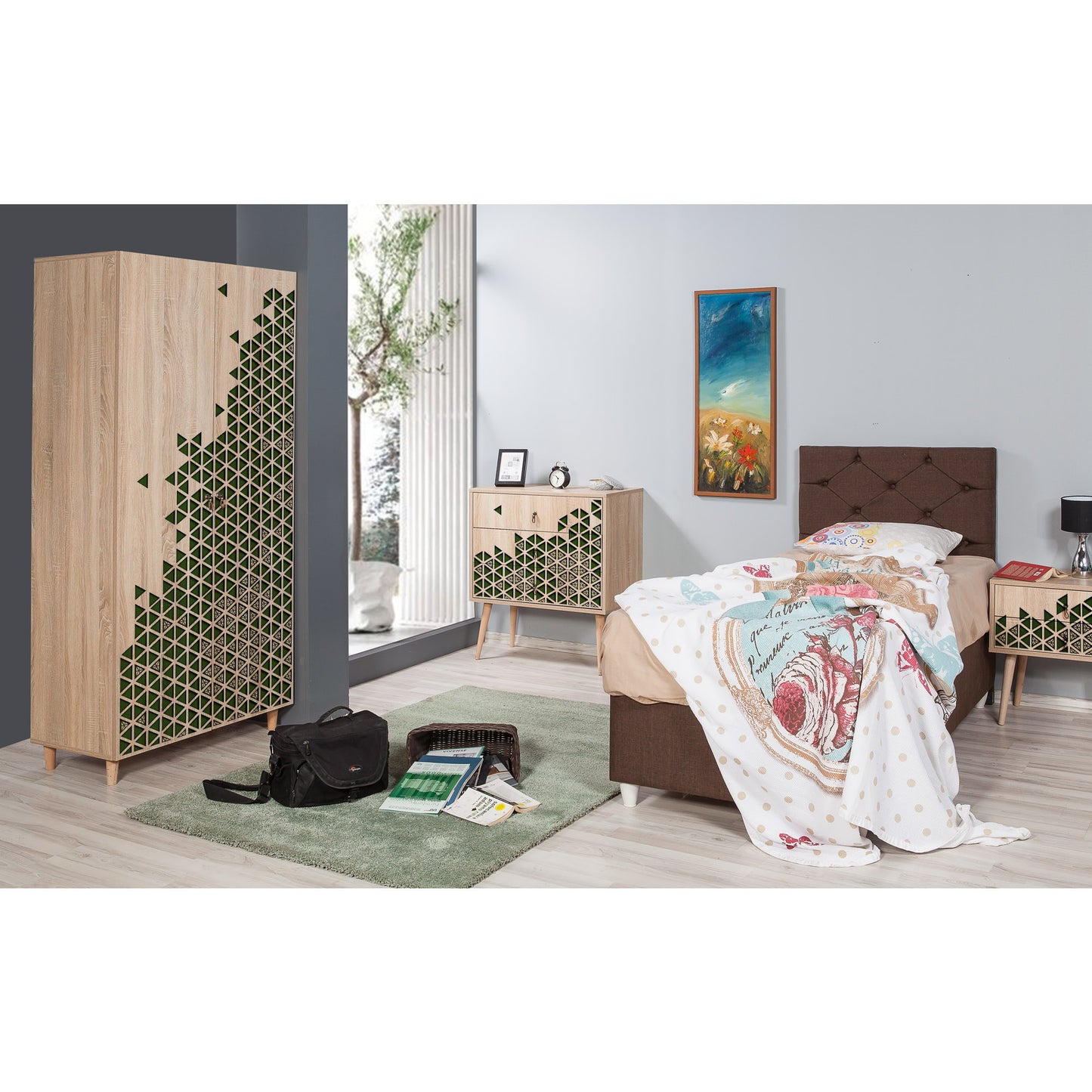 Ντουλάπα 90x192x52 εκ Sonoma Oak 869VEL4230