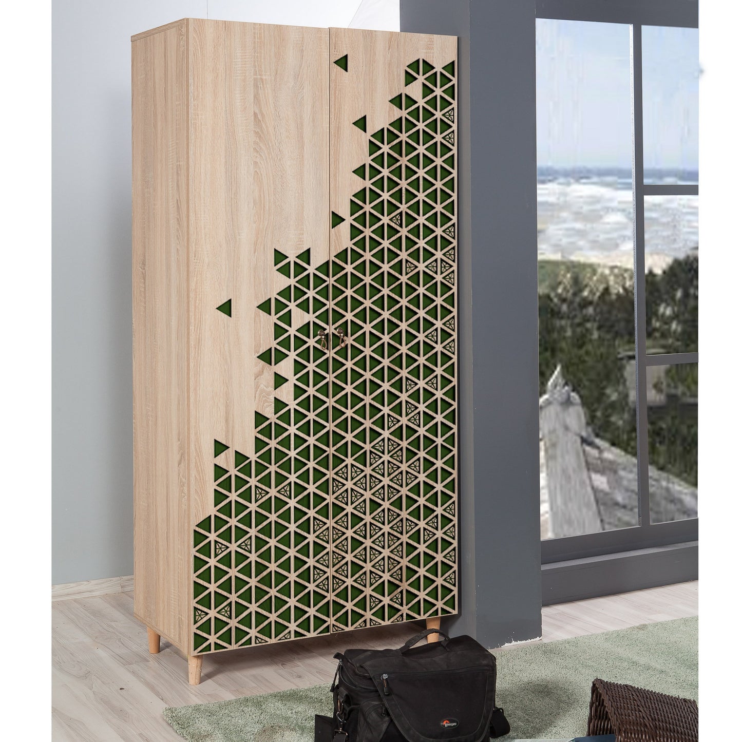 Ντουλάπα 90x192x52 εκ Sonoma Oak 869VEL4230