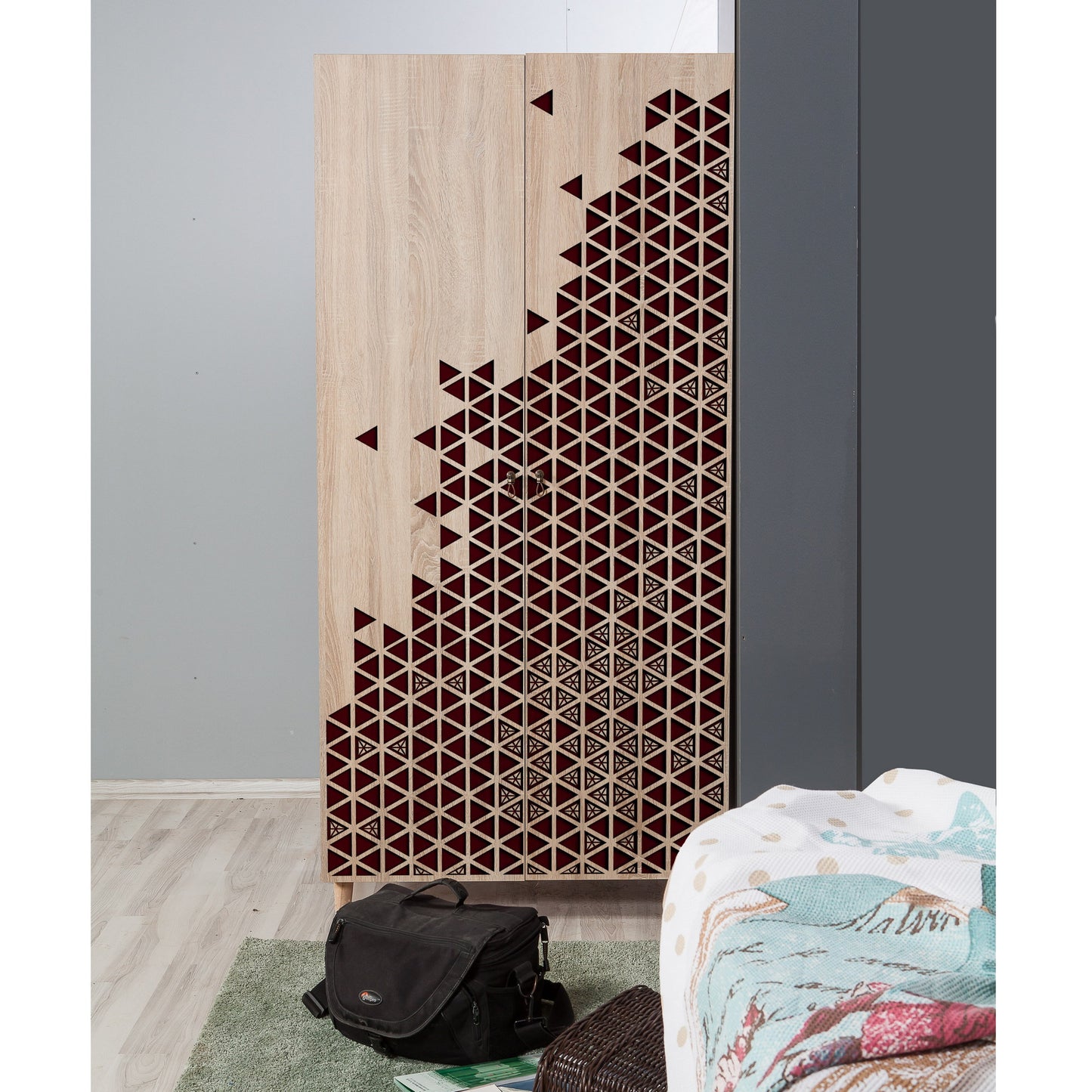 Ντουλάπα 90x192x52 εκ Sonoma Oak 869VEL4231