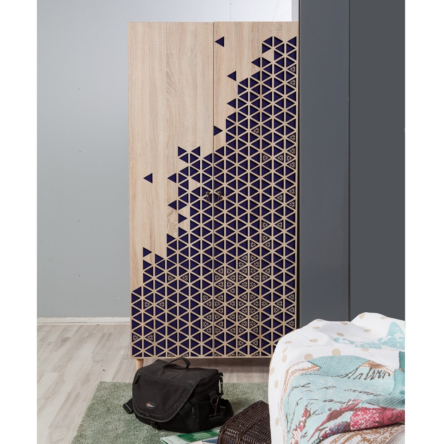 Ντουλάπα 90x192x52 εκ Sonoma Oak 869VEL4232