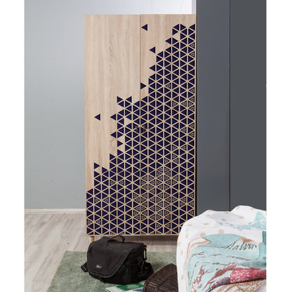 Ντουλάπα 90x192x52 εκ Sonoma Oak 869VEL4232