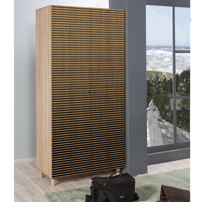 Ντουλάπα 90x192x52 εκ Sonoma Oak 869VEL4233