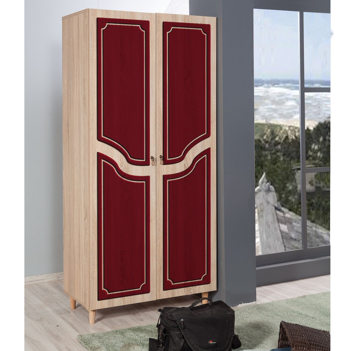 Ντουλάπα 90x192x52 εκ Sonoma Oak 869VEL4237