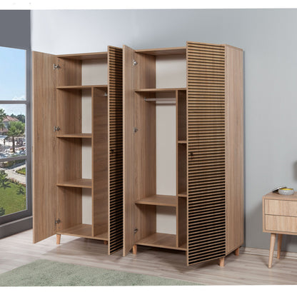 Ντουλάπα 180x192x52 εκ Sonoma Oak 869VEL4240