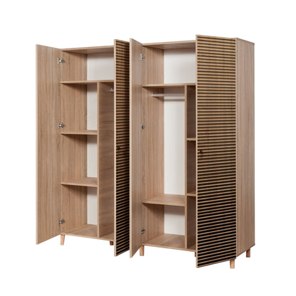 Ντουλάπα 180x192x52 εκ Sonoma Oak 869VEL4240