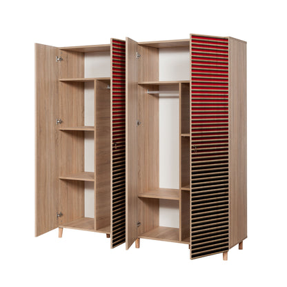 Ντουλάπα 180x192x52 εκ Sonoma Oak 869VEL4241