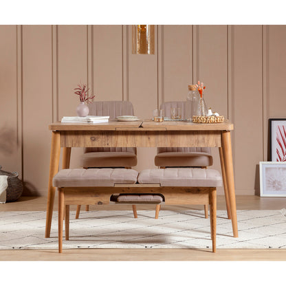 Καρέκλες Τραπεζαρίας - Atlantic Pine / Stone | 869VEL5179