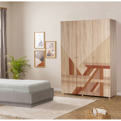 Ντουλάπα 135x192x52 εκ Sonomo 869VEL8655