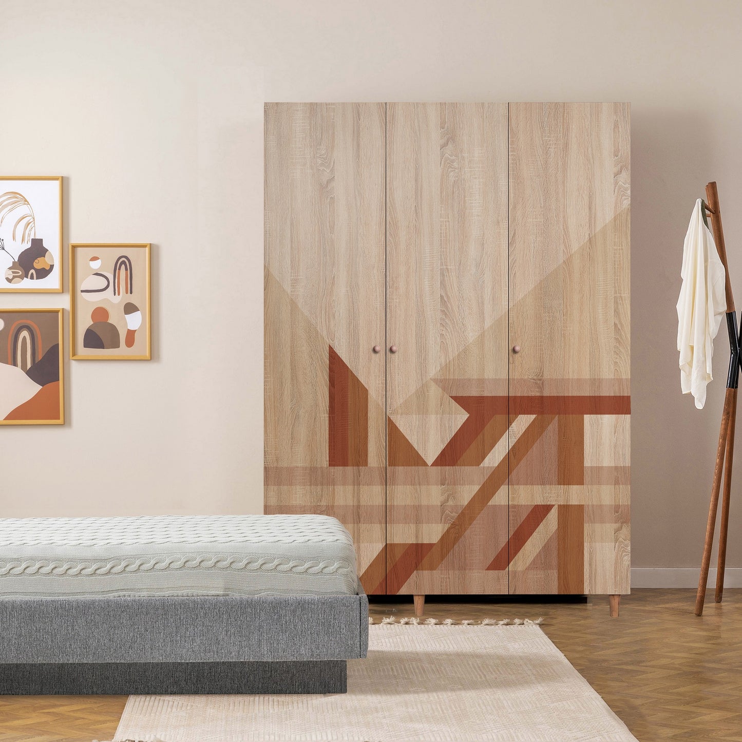 Ντουλάπα 135x192x52 εκ Sonomo 869VEL8655
