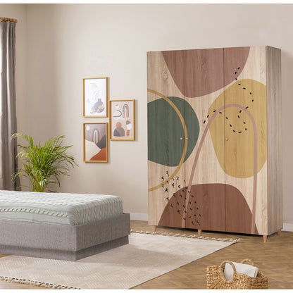 Ντουλάπα 135x192x52 εκ Sonomo 869VEL8656