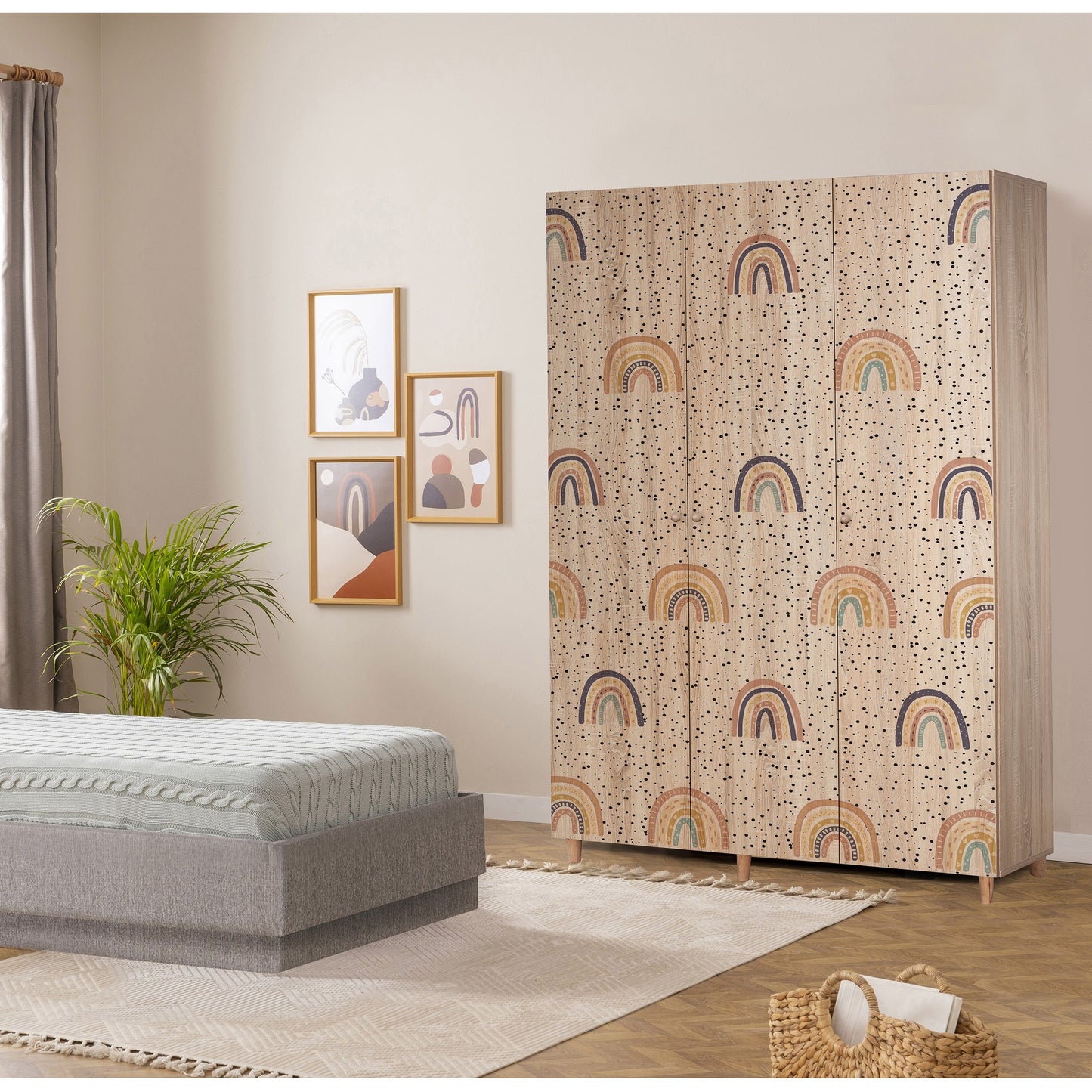 Ντουλάπα 135x192x52 εκ Sonomo 869VEL8657