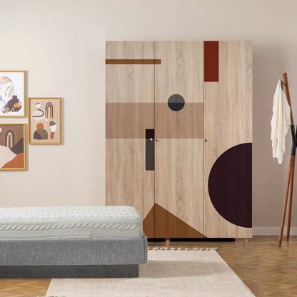 Ντουλάπα 135x192x52 εκ Sonomo 869VEL8659