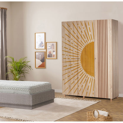Ντουλάπα 135x192x52 εκ Sonomo 869VEL8661