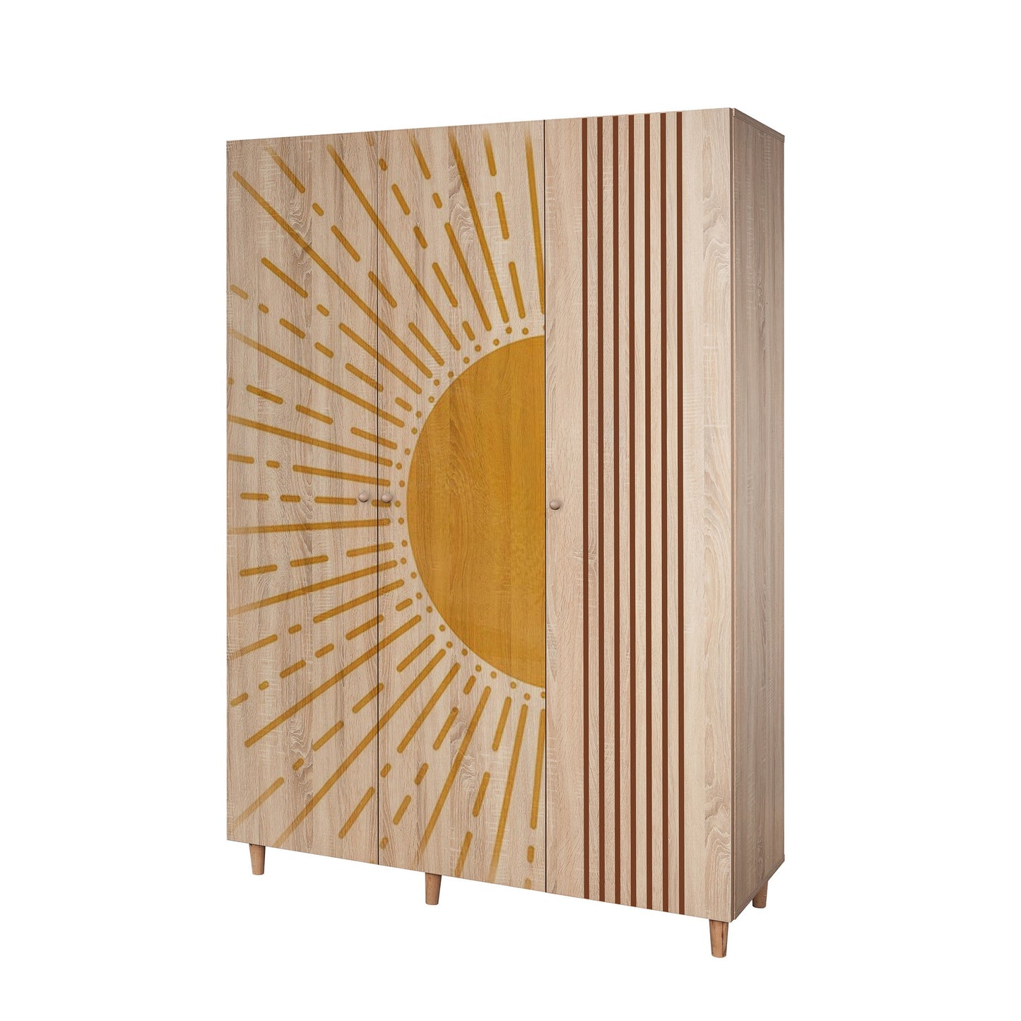 Ντουλάπα 135x192x52 εκ Sonomo 869VEL8661
