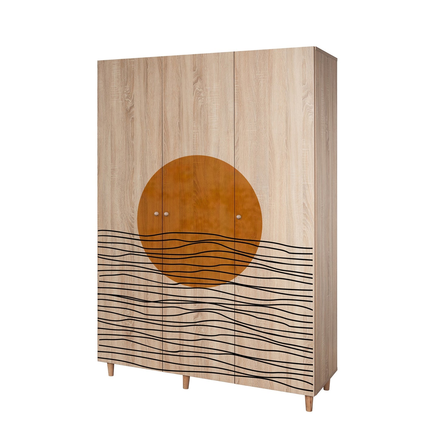 Ντουλάπα 135x192x52 εκ Sonomo 869VEL8664