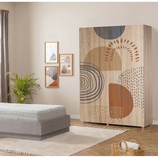 Ντουλάπα 135x192x52 εκ Sonomo 869VEL8665