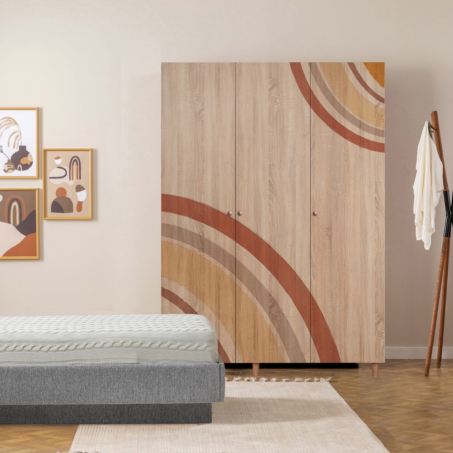 Ντουλάπα 135x192x52 εκ Sonomo 869VEL8668
