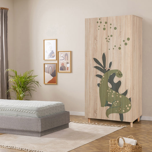 Ντουλάπα 90x192x52 εκ Sonomo 869VEL8669