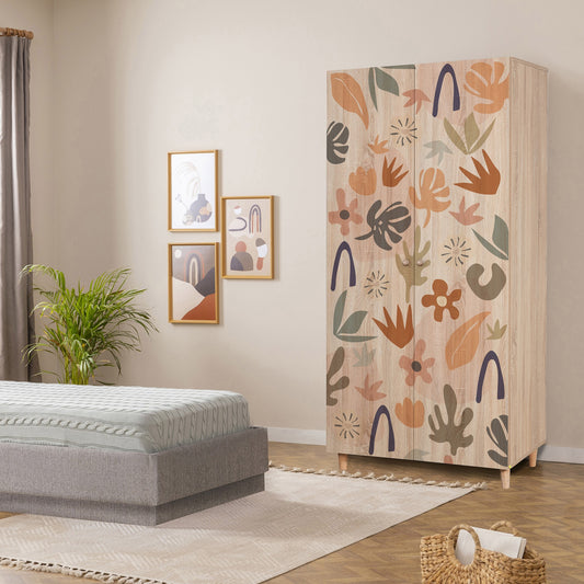 Ντουλάπα 90x192x52 εκ Sonomo 869VEL8671