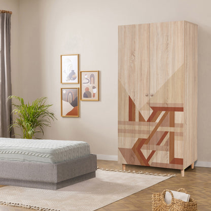 Ντουλάπα 90x192x52 εκ Sonomo 869VEL8672