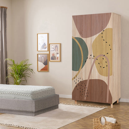 Ντουλάπα 90x192x52 εκ Sonomo 869VEL8673