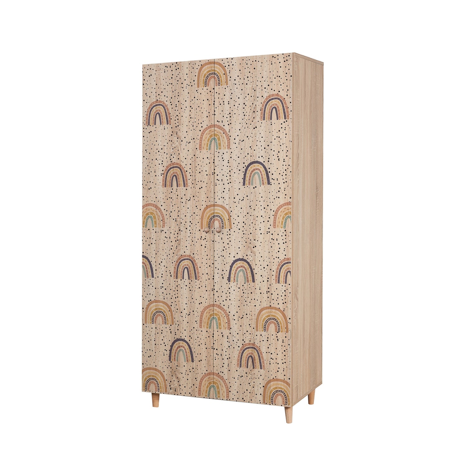 Ντουλάπα 90x192x52 εκ Sonomo 869VEL8674