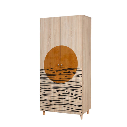 Ντουλάπα 90x192x52 εκ Sonomo 869VEL8681