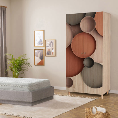 Ντουλάπα 90x192x52 εκ Sonomo 869VEL8683