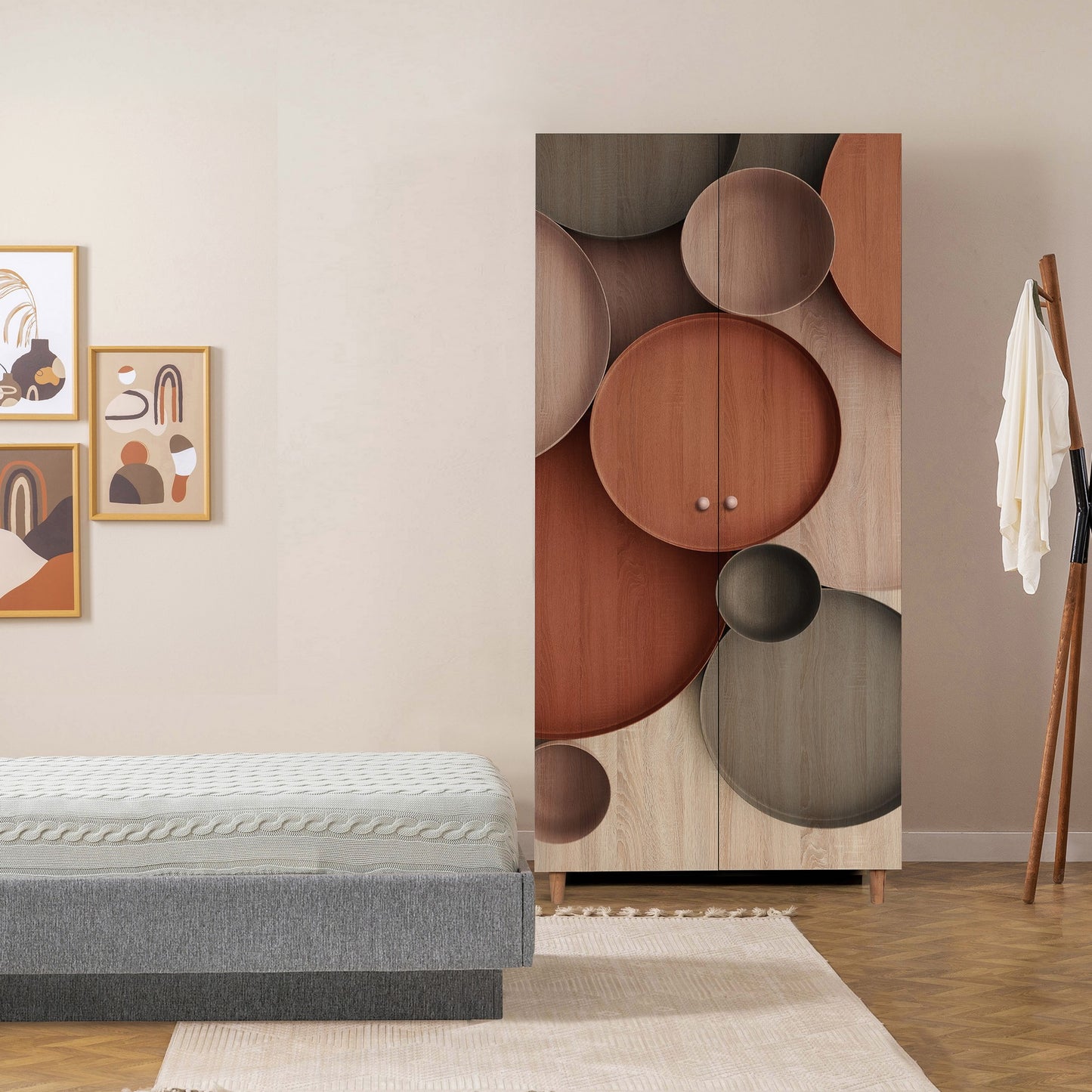 Ντουλάπα 90x192x52 εκ Sonomo 869VEL8683