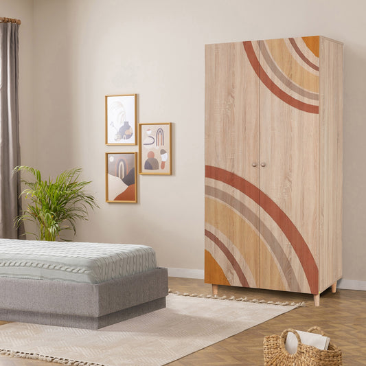 Ντουλάπα 90x192x52 εκ Sonomo 869VEL8685