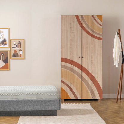 Ντουλάπα 90x192x52 εκ Sonomo 869VEL8685