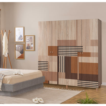 Ντουλάπα 180x192x52 εκ Sonomo 869VEL8688